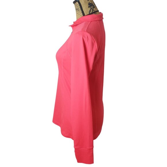 Xersion Womens Running Pullover S Pink 1/4 Zip Long Sleeve Semi Fit Sporty - Picture 2 of 6